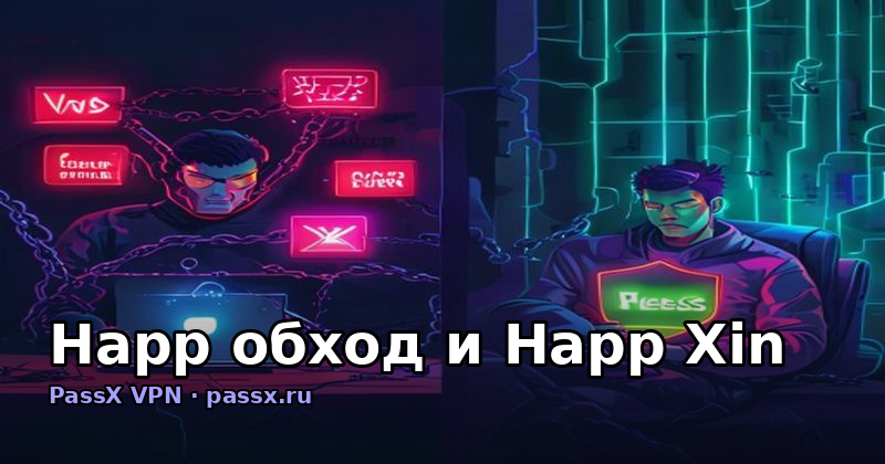 Happ обход и Happ Xin: почему PassX VPN справляется с блокировками там, где другие сдаются