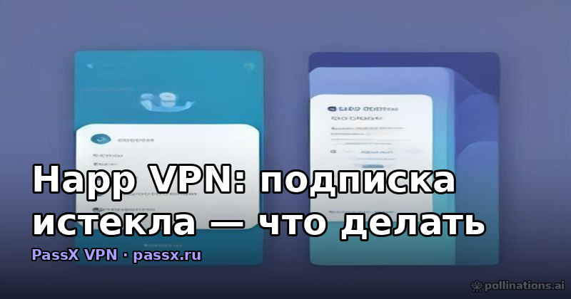 Happ VPN: подписка истекла — что делать и как восстановить доступ