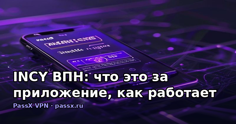 INCY ВПН: что это за приложение, как работает и как настроить PassX VPN