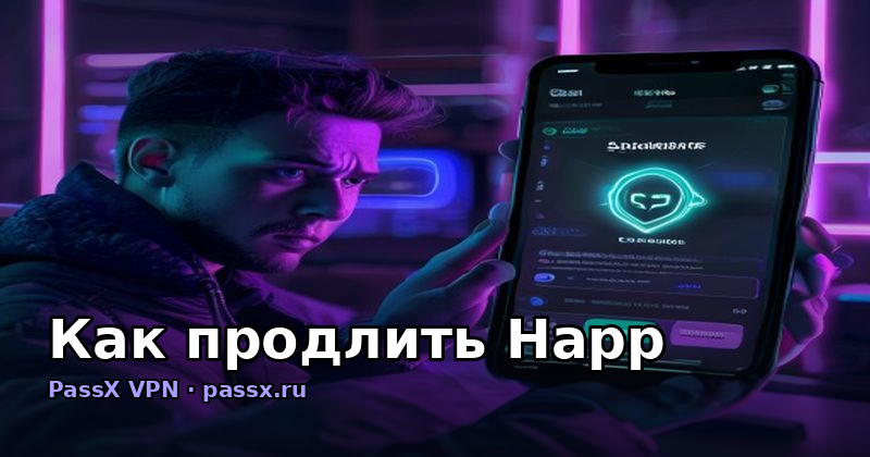 Как продлить Happ: почему это стало сложнее и как PassX сохраняет доступ к VPN в 2026 году