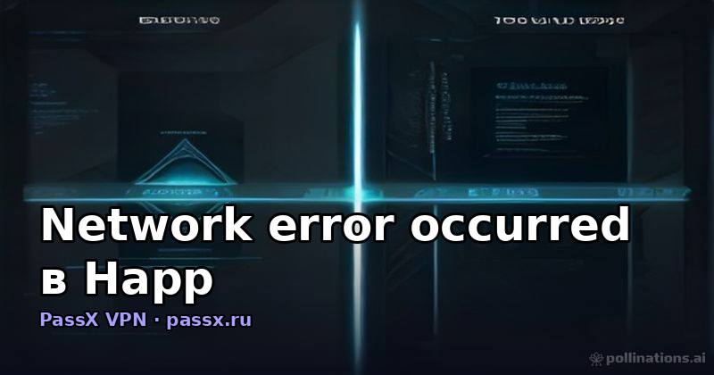 Network error occurred в Happ: причины, диагностика и решение