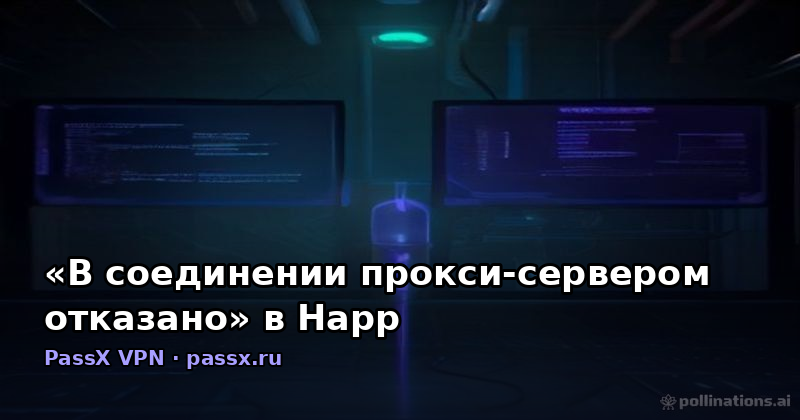 «В соединении прокси-сервером отказано» в Happ: причины, диагностика и решение