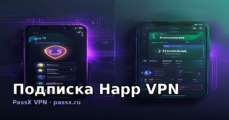Подписка Happ VPN: чем PassX отличается и какой срок оплаты выбрать