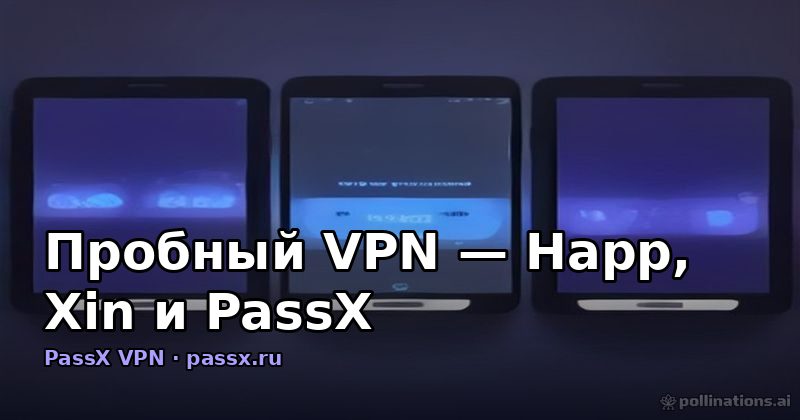 Пробный VPN — Happ, Xin и PassX: сравниваем бесплатный тест-драйв в 2026 году